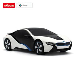 Радиоуправляемая модель автомобиля BWM i8-UV Rastar 1:24, 48400-4 цена и информация | Игрушки для мальчиков | 220.lv