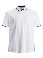 Мужская рубашка-поло Jack & Jones 12143859*02, белая цена и информация | Мужские футболки | 220.lv