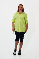 Блуза-рубашка классического кроя из мягкой ткани со спортивными элементами цена и информация | Женские блузки, рубашки | 220.lv