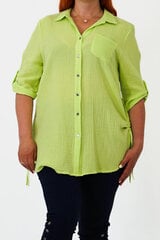 Блуза-рубашка классического кроя из мягкой ткани со спортивными элементами цена и информация | Женские блузки, рубашки | 220.lv