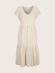 Женское платье Tom Tailor 1031352*29649, бежевое / коричневое цена и информация | Платья | 220.lv