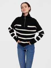 Женский пуловер Vero Moda 10269246*01, чёрный / белый цена и информация | Женские кофты | 220.lv