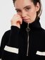 Vero Moda sieviešu pulovers 10269246*01, melns/balts 5715310509994 цена и информация | Sieviešu džemperi | 220.lv