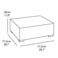 Allibert dārza galds Salta/Sapporo, grafītpelēks, 236104 cena un informācija | Dārza galdi | 220.lv