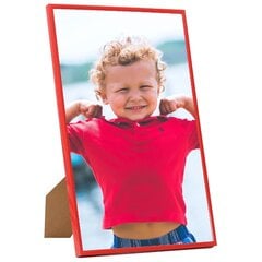 vidaXL foto rāmji, 5 gab., sienai vai galdam, sarkani, 70x90 cm, MDF цена и информация | Рамки, фотоальбомы | 220.lv