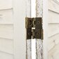 vidaXL 4-paneļu istabas aizslietnis, 140x165 cm, antīki balts, koks cena un informācija | Aizslietņi | 220.lv