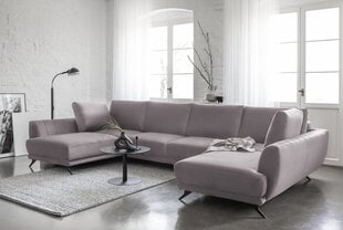 Universāls stūra dīvāns NORE Larco, gaiši rozā cena un informācija | Stūra dīvāni | 220.lv