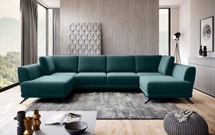 Universāls stūra dīvāns BRW Larco, tirkīza krāsas cena un informācija | Stūra dīvāni | 220.lv