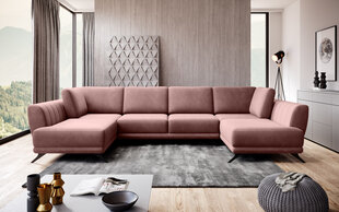 Universāls stūra dīvāns NORE Larco, rozā cena un informācija | Stūra dīvāni | 220.lv