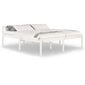 vidaXL gultas rāmis, balts, priedes masīvkoks, 180x200 cm, divvietīgs cena un informācija | Gultas | 220.lv