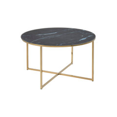 Кофейный столик Xana, черный/золотой цвет цена и информация | Журнальные столики | 220.lv