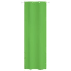 VidaXL balkona aizslietnis, 80x240 cm, gaiši zaļš oksforda audums cena un informācija | Saulessargi, markīzes un statīvi | 220.lv
