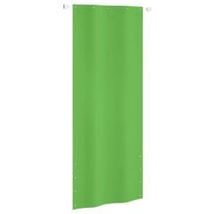 VidaXL balkona aizslietnis, 100x240 cm, gaiši zaļš oksforda audums цена и информация | Зонты, маркизы, стойки | 220.lv