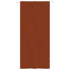 VidaXL balkona aizslietnis, 120x240 cm, sarkanbrūns oksforda audums цена и информация | Зонты, маркизы, стойки | 220.lv