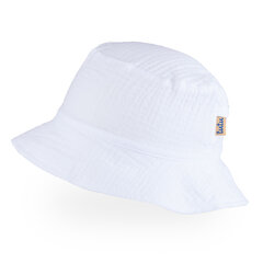 Organiskās kokvilnas cepure-panama zēniem TuTu, balta cena un informācija | Cepures, cimdi, šalles zēniem | 220.lv