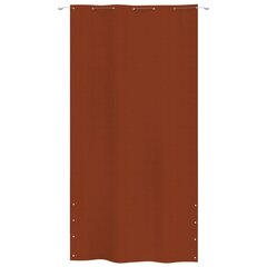 VidaXL balkona aizslietnis, 140x240 cm, sarkanbrūns oksforda audums цена и информация | Зонты, маркизы, стойки | 220.lv