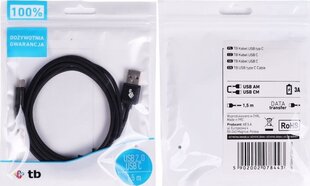 TB AKTBXKUCSBA150B, USB/USB C, 1,5 м цена и информация | Кабели и провода | 220.lv