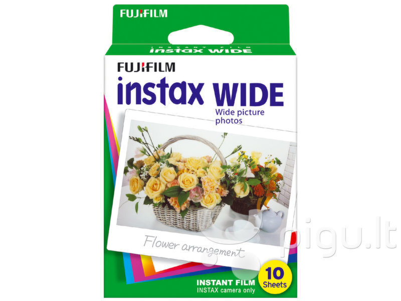Fujifilm Instax Wide fotolapiņas (10 gab/iepak) цена и информация | Citi piederumi fotokamerām | 220.lv