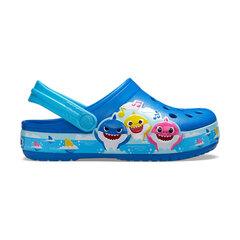 Детские тапочки Crocs™ FunLab Baby Shark Band Clog Kid's 207066 166713 цена и информация | Детские резиновые сабо | 220.lv