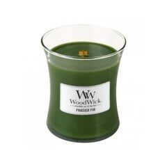 WoodWick aromātiskā svece Frasier Fir 85 g cena un informācija | Sveces un svečturi | 220.lv