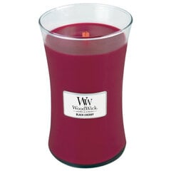 WoodWick aromātiska svece Black Cherry, 609,5 g cena un informācija | Sveces un svečturi | 220.lv