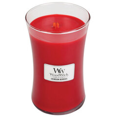 WoodWick aromātiska svece vāzē Crimson Berries 275 g, 609.5 g cena un informācija | Sveces un svečturi | 220.lv