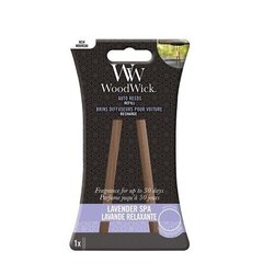 WoodWick Auto Reeds Refill Lavender Spa - Replacement car incense sticks цена и информация | Освежители воздуха для салона | 220.lv