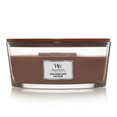 WoodWick aromātiska svece Stone Washed Suede Ship, 453.0g цена и информация | Подсвечники, свечи | 220.lv