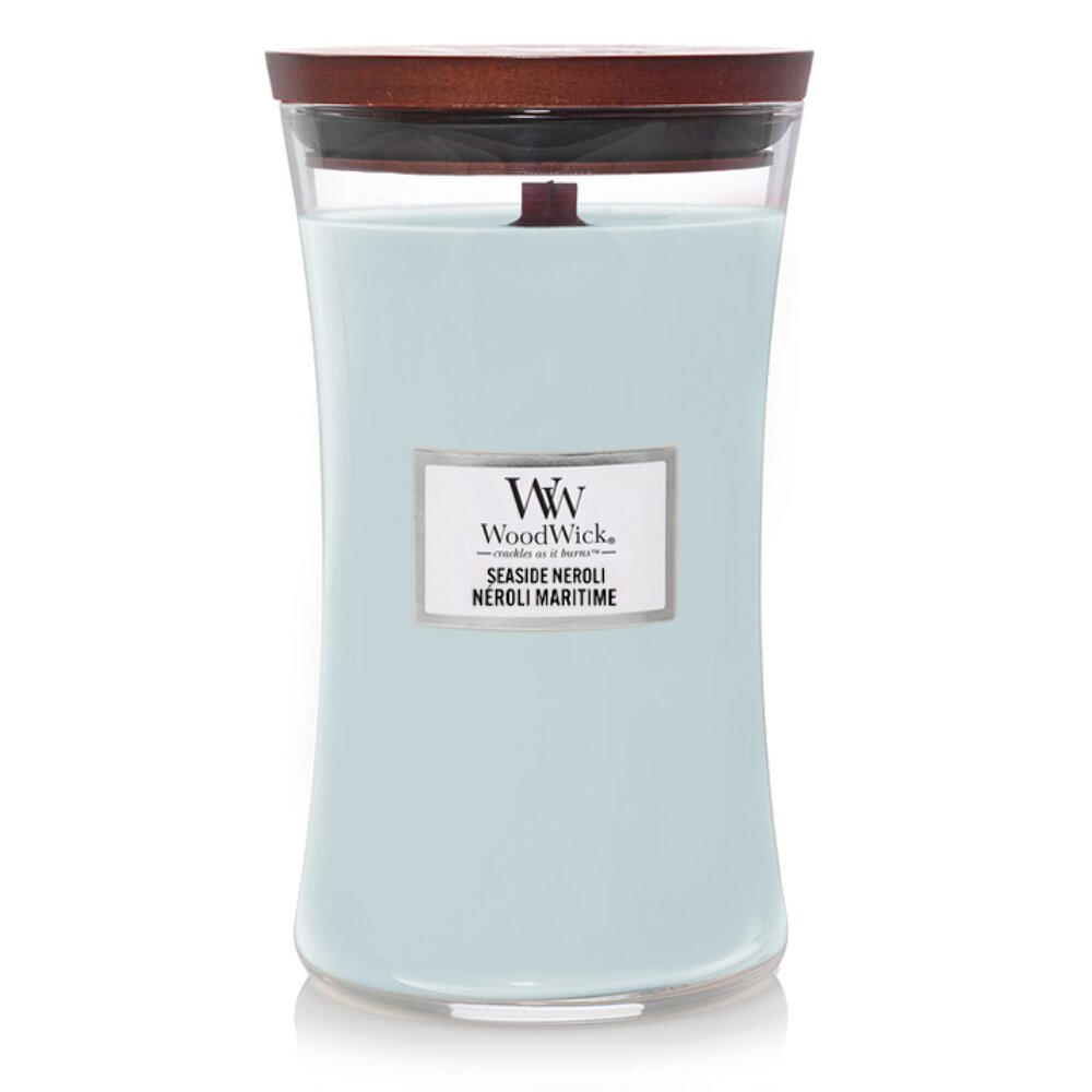 WoodWick aromātiska svece Seaside Neroli, 609.5g cena un informācija | Sveces un svečturi | 220.lv