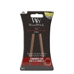 WoodWick Auto Reeds Refill Cinnamon Chai - Replacement car incense sticks цена и информация | Освежители воздуха для салона | 220.lv