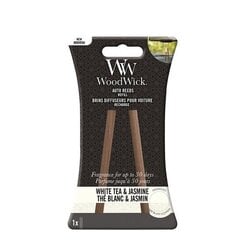 WoodWick Auto Reeds Refill White Tea & Jasmine - Replacement car incense sticks цена и информация | Освежители воздуха для салона | 220.lv