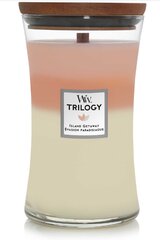 WoodWick Island Getaway Trilogy Vase (holiday on the island) - Scented candle 609.5g цена и информация | Подсвечники, свечи | 220.lv