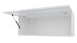 Vitrīnskapis 90 ZIGO ar stiklu-biały / szary połysk cena un informācija | Vitrīnas, bufetes | 220.lv