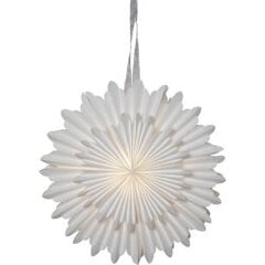 Подвесная звезда из декоративной бумаги Crystal 501-88, белая, 50х50 см  цена и информация | Рождественские украшения | 220.lv