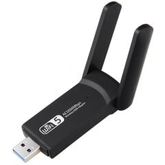 Wi-Fi tīkla karte wifi usb adapteris 1200mbps dubultā цена и информация | Адаптеры и USB разветвители | 220.lv