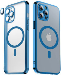 Aizsargvāciņš Soft Case electroplated paredzēts Apple iPhone 13 Pro (support MagSafe) azure blue - zils cena un informācija | Telefonu vāciņi, maciņi | 220.lv
