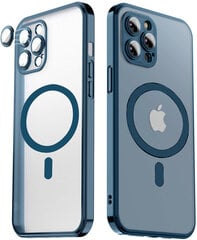 Aizsargvāciņš Soft Case electroplated paredzēts Apple iPhone 13 (support MagSafe) blue - zils cena un informācija | Telefonu vāciņi, maciņi | 220.lv