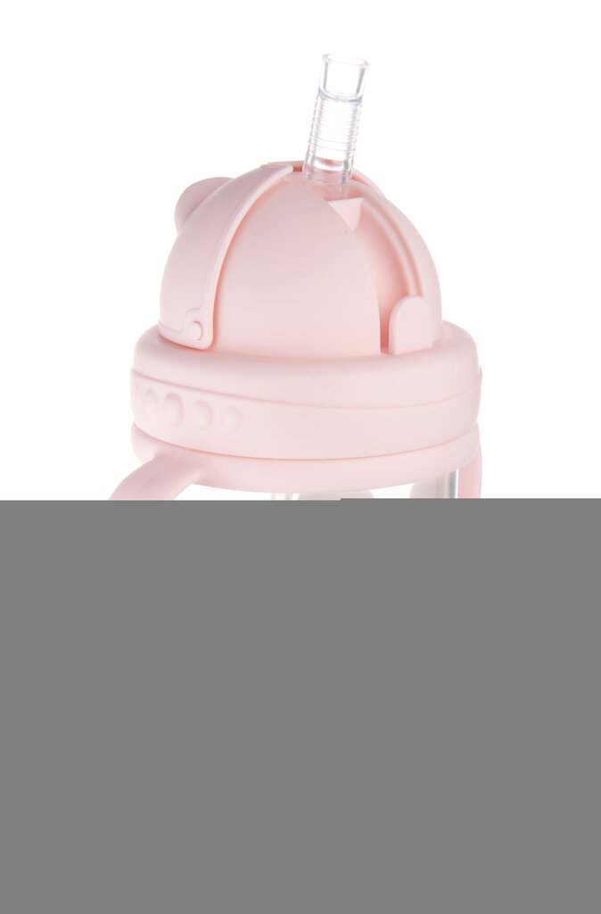 Neizlejama pudelīte ar salmiņu Canpol Babies Exotic Animals, 6 mēn.+ 270 ml, pink, 56/606_pin цена и информация | Bērnu pudelītes un to aksesuāri | 220.lv