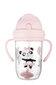 Neizlejama pudelīte ar salmiņu Canpol Babies Exotic Animals, 6 mēn.+ 270 ml, pink, 56/606_pin цена и информация | Bērnu pudelītes un to aksesuāri | 220.lv