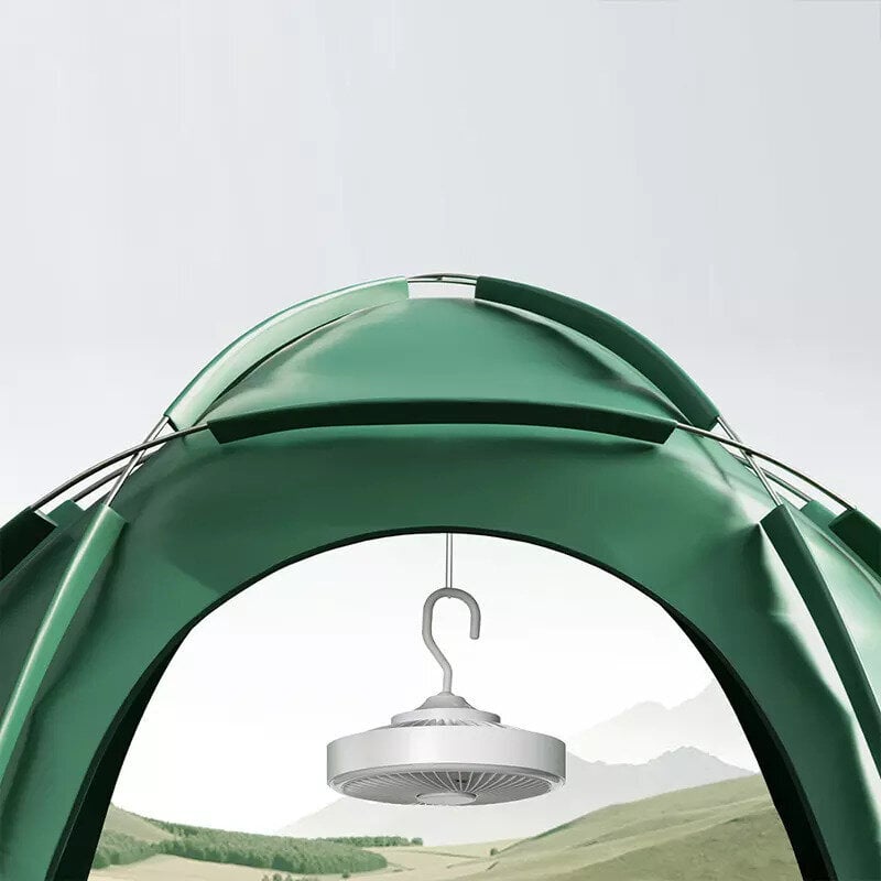 Pakarināms, galda ventilators, uzlādējams, Vonivi, ar gaismu, 2000 mAh cena un informācija | Ventilatori | 220.lv
