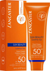 Saules aizsargkrēms sejai Lancaster Sun Beauty SPF50, 50ml цена и информация | Кремы от загара | 220.lv