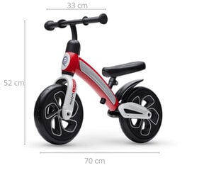 QPlay Impact līdzsvara velosipēds, sarkans cena un informācija | Balansa velosipēdi | 220.lv