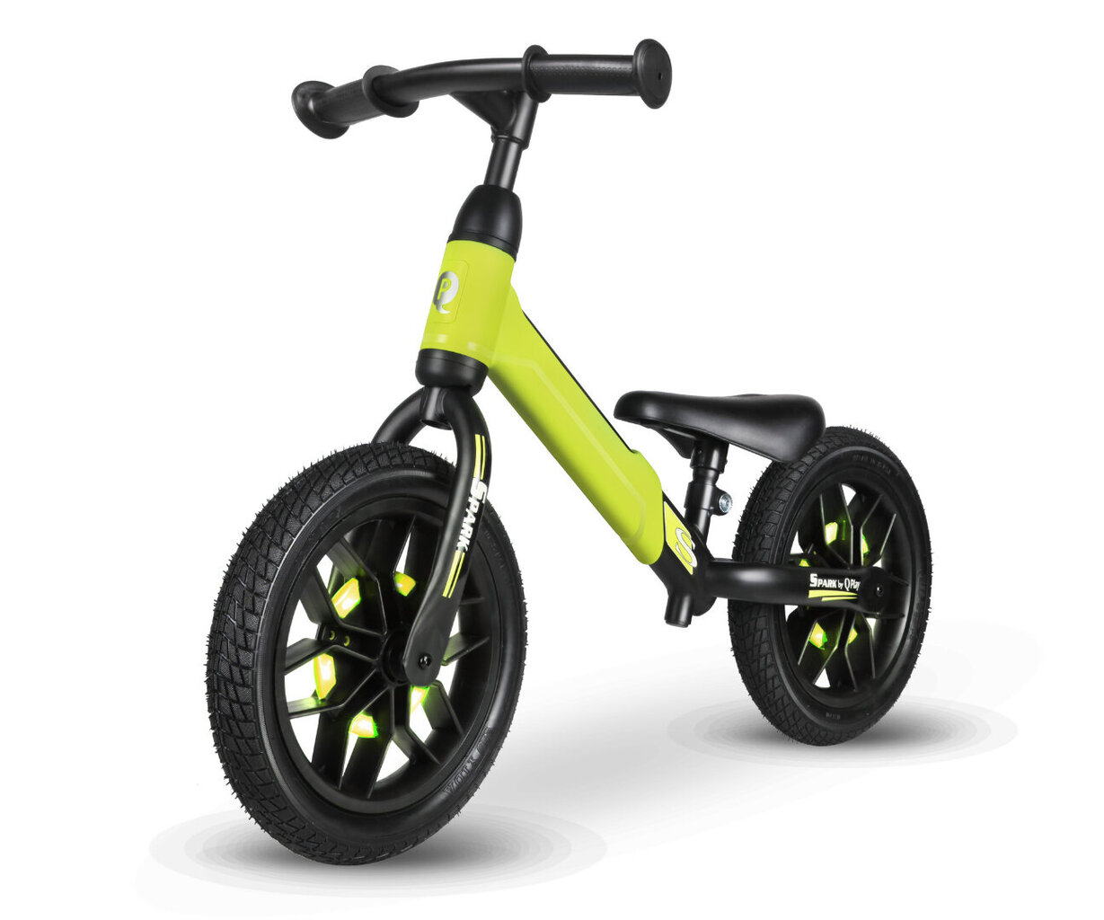QPlay līdzsvara velosipēds, zaļš cena un informācija | Balansa velosipēdi | 220.lv