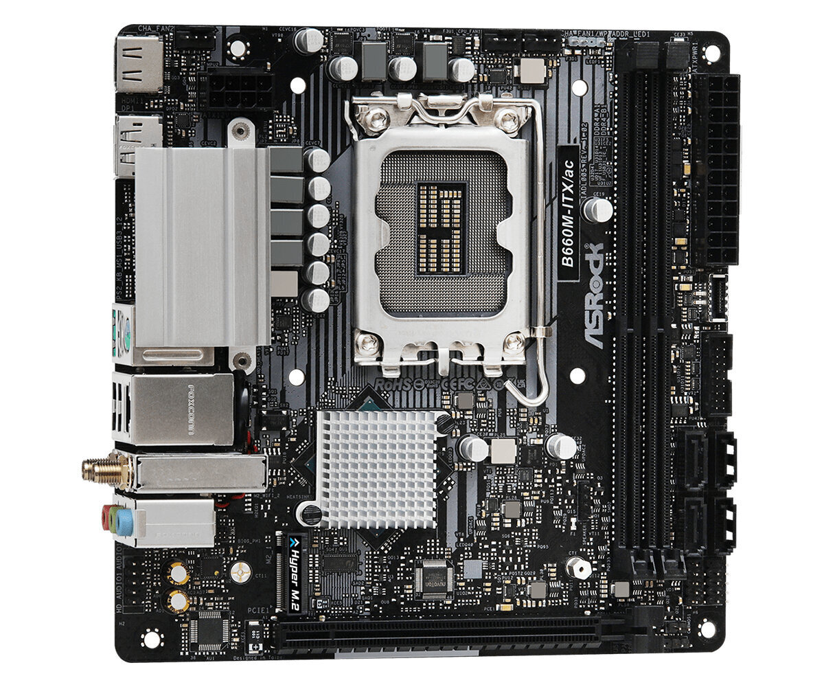 Asrock B660M-ITX/ac Intel B660 LGA 1700 mini ITX цена и информация | Mātesplates | 220.lv