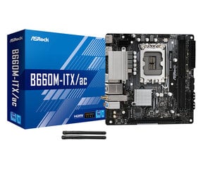 Asrock B660M-ITX/ac Intel B660 LGA 1700 mini ITX cena un informācija | Mātesplates | 220.lv