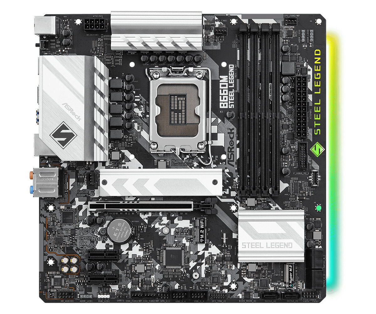 Asrock B660M Steel Legend Intel B660 LGA 1700 micro ATX цена и информация | Mātesplates | 220.lv