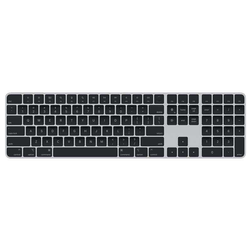 Magic Keyboard with Touch ID and Numeric Keypad for Mac models with Apple silicon - Black Keys - Russian - MMMR3RS/A цена и информация | Klaviatūras | 220.lv