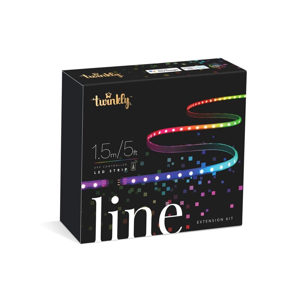 TWINKLY Line 90 Extension Kit (TWL100ADP-B) Smart LED strip 90 LED RGB 1,5 m cena un informācija | Ziemassvētku lampiņas, LED virtenes | 220.lv