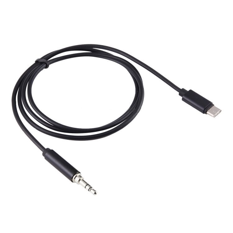 AUX stereo audio kabelis Type-C - 3,5mm / 1m cena un informācija | Kabeļi un vadi | 220.lv