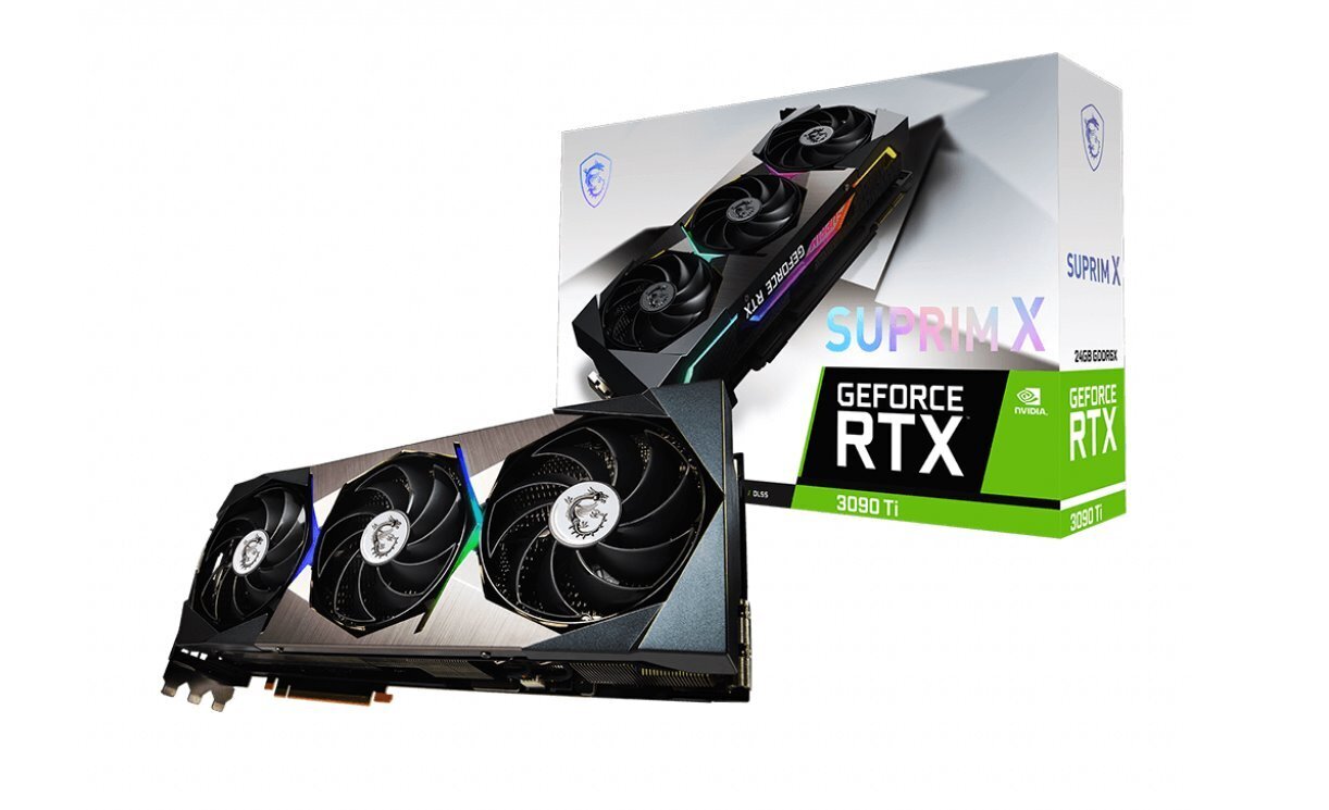 MSI GeForce RTX 3090 Ti SUPRIM X 24G NVIDIA 24 GB GDDR6X cena un informācija | Videokartes (GPU) | 220.lv